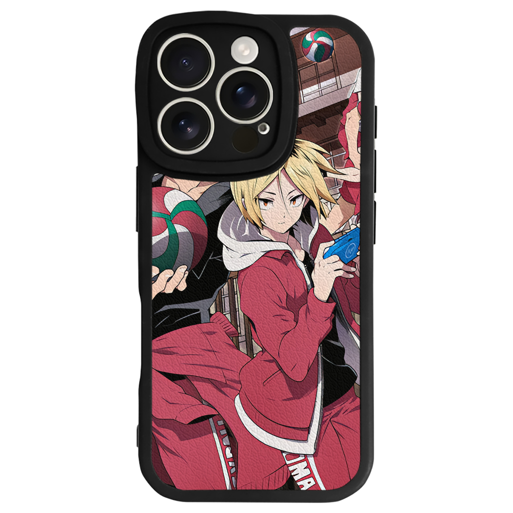 （画像用） ハイキュー!! Haikyu!! 【iPhone 16シリーズ対応】シリコンスマホケース（レザー調） 材質：シリコン